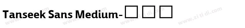 Tanseek Sans Medium字体转换 Tanseek Sans Medium字体转换